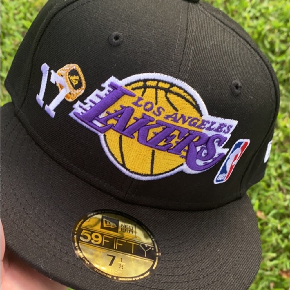 Los Angeles lakers new era fitted hat